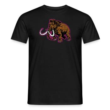 Mammut Eiszeit Elefant Achäologie Wollhaarmammut - Männer T-Shirt - Schwarz - Vorne - AI Model Male 178 light (178cm)
