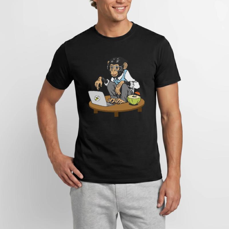 Singe de code singe T-shirt homme