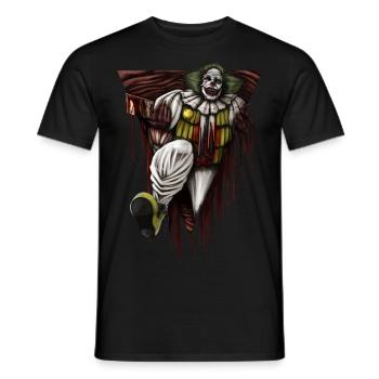 Halloween Horror Killer Clown Kostüm Geschenk - Männer T-Shirt - Schwarz - Vorne - AI Model Male 178 light (178cm)