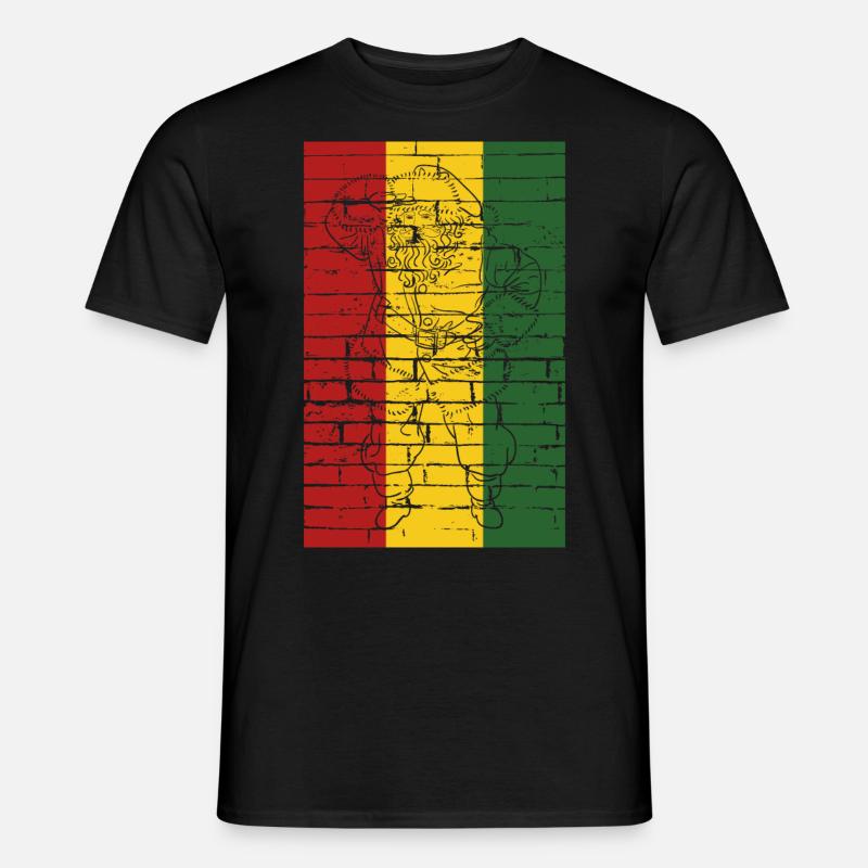 Retro Weihnachtsmann Kunst Weihnachtsgeschenk - Männer T-Shirt - Schwarz