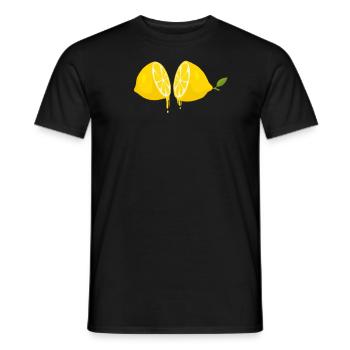 Boisson rafraîchissante citron citron citron - T-shirt homme - noir - Devant - AI Model Male 178 light (178cm)