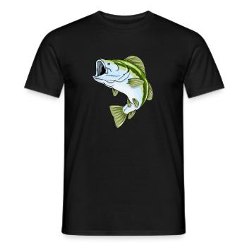 Pêche pêche pêche pêche sport pêcheur - T-shirt homme - noir - Devant - AI Model Male 178 light (178cm)