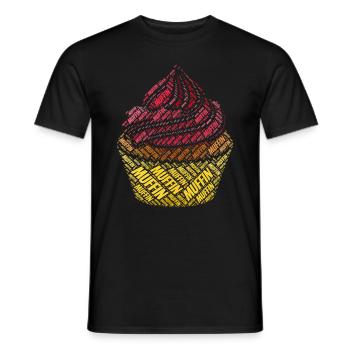 Muffin - Männer T-Shirt - Schwarz - Vorne - AI Model Male 178 light (178cm)