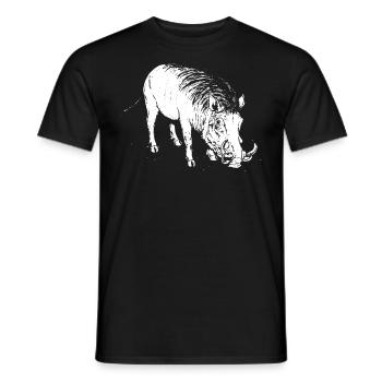 Boar Animal Gift - Men's T-Shirt - black - Front - AI Model Male 178 light (178cm)