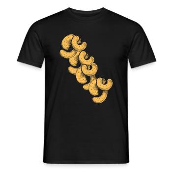 Cadeau d'art de noix de cajou - T-shirt homme - noir - Devant - AI Model Male 178 light (178cm)
