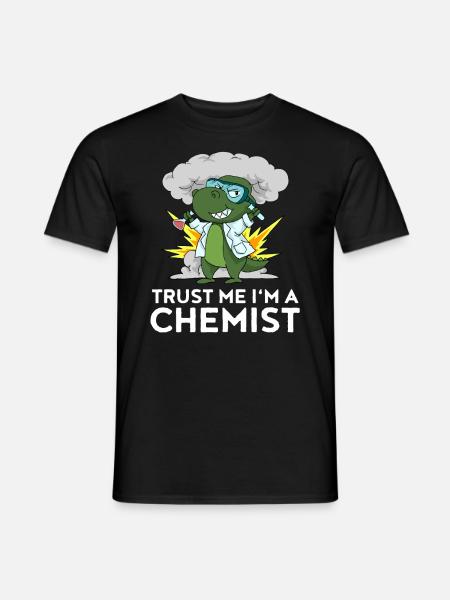 Chimiste Dino Laboratoire Chimie Enfants Cadeau - T-shirt homme - noir