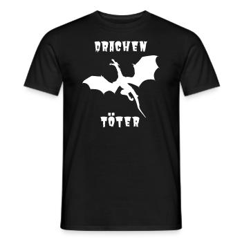 Dragon-2000 Gamer Jeu de rôle Cadeau - T-shirt homme - noir - Devant - AI Model Male 178 light (178cm)
