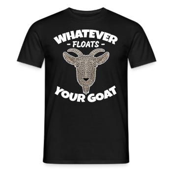 Funny goat saying pun goat - Men's T-Shirt - black - Front - AI Model Male 178 light (178cm)