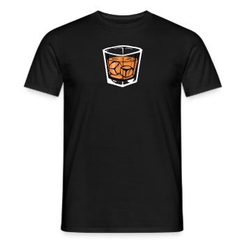Verre Whisky Distillation Alcool Distillation Cadeau - T-shirt homme - noir - Devant - AI Model Male 178 light (178cm)