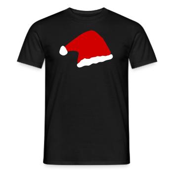 Noël casquette - T-shirt homme - noir - Devant - AI Model Male 178 light (178cm)
