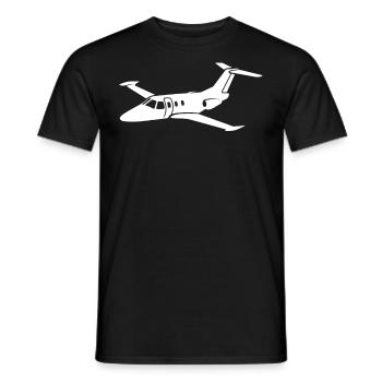 Pilatus PC 12 Fluggerät-Geschenk - Männer T-Shirt - Schwarz - Vorne - AI Model Male 178 light (178cm)