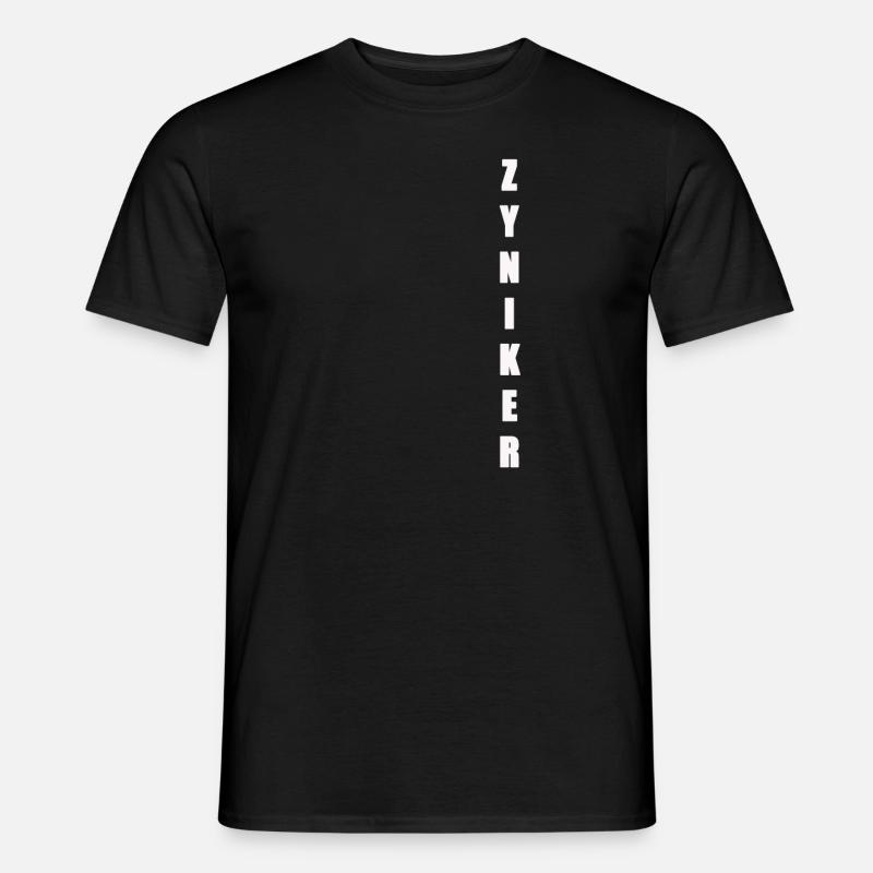 Zyniker - Männer T-Shirt - Schwarz