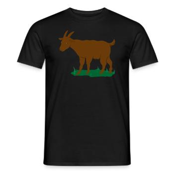 Bauernhof Lokale Landwirtschaft Ziege Geschenk - Männer T-Shirt - Schwarz - Vorne - AI Model Male 178 light (178cm)