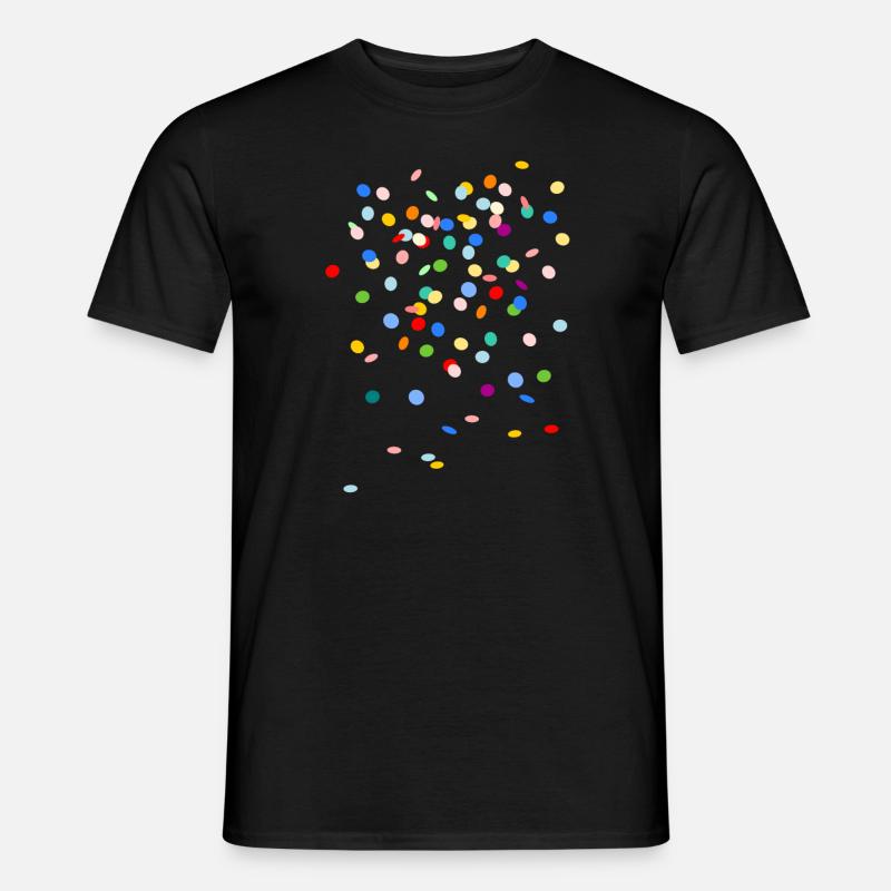 KONFETTI - Männer T-Shirt - Schwarz