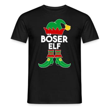 Evil Elf - Men's T-Shirt - black - Front - AI Model Male 178 light (178cm)