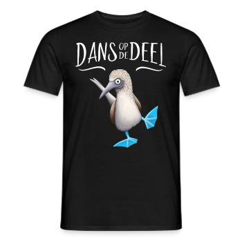 Cadeau De Deel du Nord de l'Allemagne de Booby Dan aux pieds bleus - T-shirt homme - noir - Devant - AI Model Male 178 light (178cm)