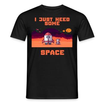 Astronaute espace vol spatial espace fusée cadeau - T-shirt homme - noir - Devant - AI Model Male 178 light (178cm)