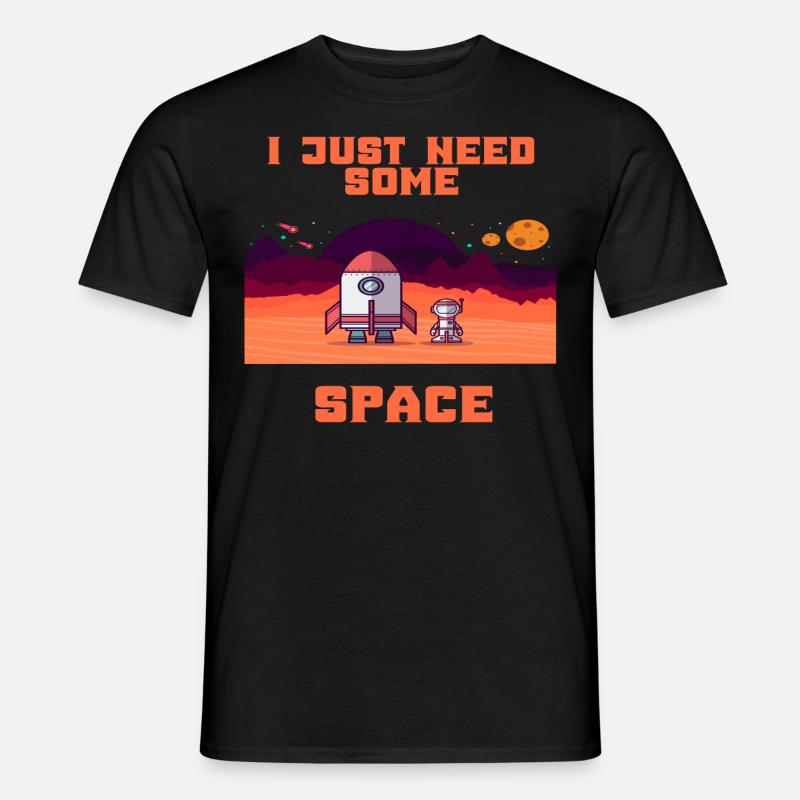 Astronaut Space Spaceflight Rocket Space Gift - Men’s T-shirt - black