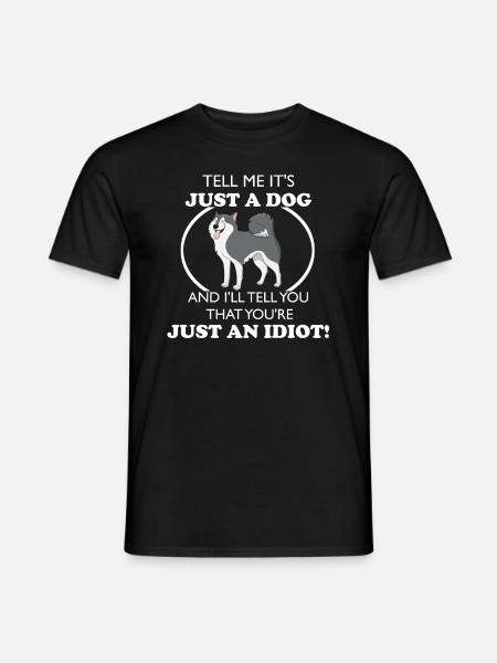 HUSKY - Men's T-Shirt - black