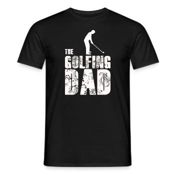 Golf Golfer Golfing Father Dad Father's Day - Men's T-Shirt - black - Front - AI Model Male 178 light (178cm)
