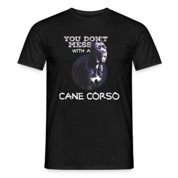Cane Corso Attention Chien Moloss Cadeau - T-shirt homme - noir - Devant - AI Model Male 178 light (178cm)