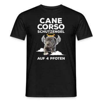 Cane Corso Ange Gardien Pattes Chiot Moloss - T-shirt homme - noir - Devant - AI Model Male 178 light (178cm)