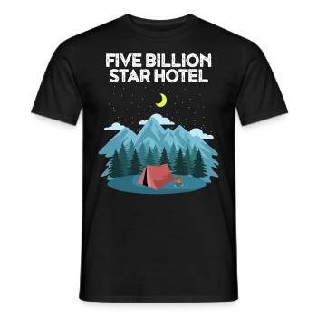 Camping Camping Nature Starry Sky Camper Cadeau - T-shirt homme - noir - Devant - AI Model Male 178 light (178cm)