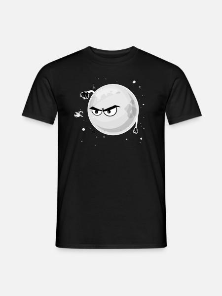 Lune haut astronaute Spatial Spatial Drôle - T-shirt homme - noir