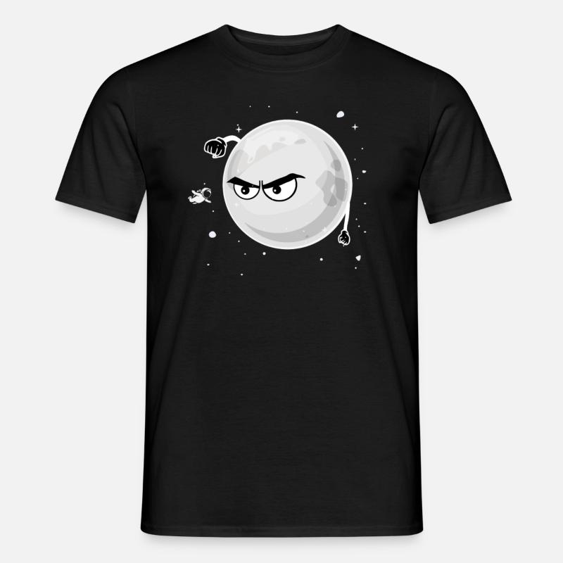 Lune haut astronaute Spatial Spatial Drôle - T-shirt homme - noir