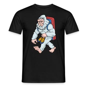 Bouldern Monstre Escalade Boulderer Drôle - T-shirt homme - noir - Devant - AI Model Male 178 light (178cm)