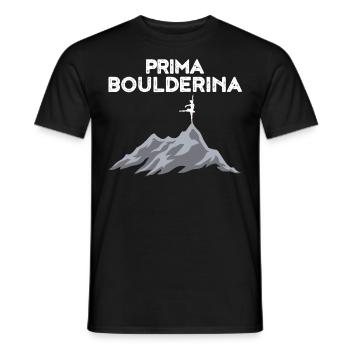 Bouldering Climbing Boulderer Women Gift - Men's T-Shirt - black - Front - AI Model Male 178 light (178cm)