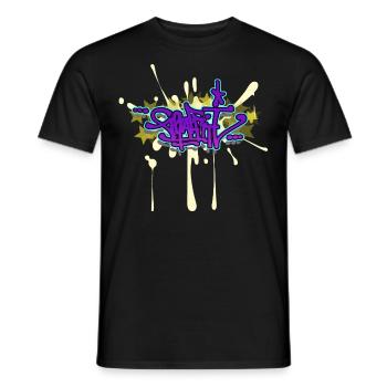 GRAFFITI - Männer T-Shirt - Schwarz - Vorne - AI Model Male 178 light (178cm)