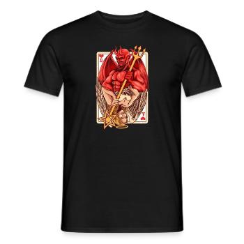 Angel and Devil / Angel & Devil - Men's T-Shirt - black - Front - AI Model Male 178 light (178cm)