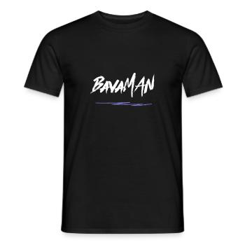 BavaMAN - Men's T-Shirt - black - Front - AI Model Male 178 light (178cm)