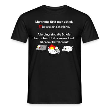 Lustige Administrator Admin T-Shirt-Sprüche - Männer T-Shirt - Schwarz - Vorne - AI Model Male 178 light (178cm)