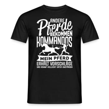 Horses Horse Sayings Horse Riding Dressage Rider - Men's T-Shirt - black - Front - AI Model Male 178 light (178cm)