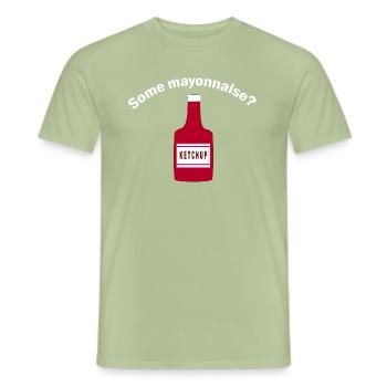 Mayonnaise Ketchup - Männer T-Shirt - Sage - Vorne - AI Model Male 178 light (178cm)