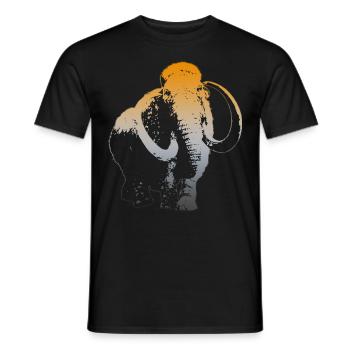 mammoth - Men's T-Shirt - black - Front - AI Model Male 178 light (178cm)