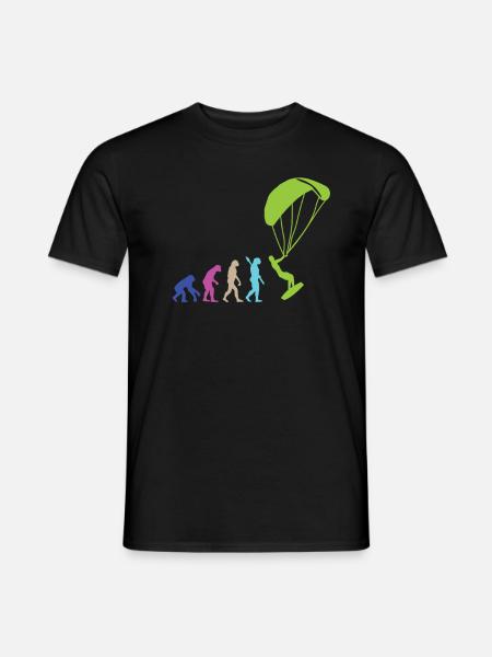 EVOLUTION KITE SURFER KITER DESIGN KITESURFING - T-shirt homme - noir