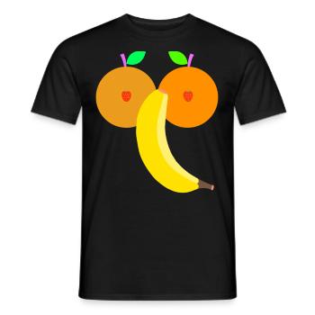fruit - Men's T-Shirt - black - Front - AI Model Male 178 light (178cm)