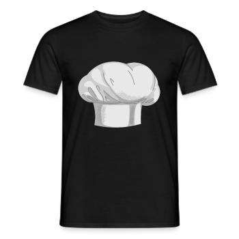 Koch - Kochmütze - Männer T-Shirt - Schwarz - Vorne - AI Model Male 178 light (178cm)