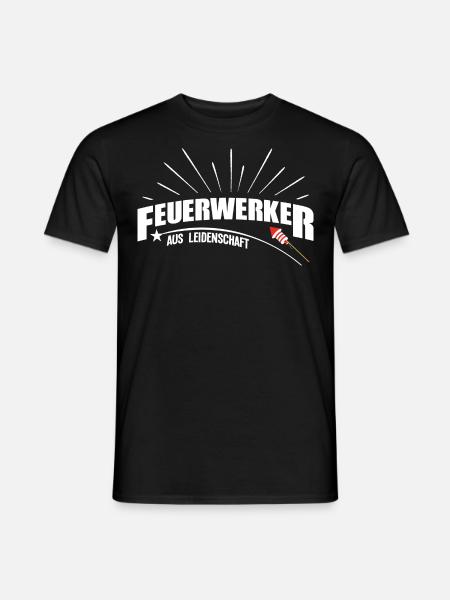 feuerwerker aus leidenschaft 02 shirt pyro - Männer T-Shirt - Schwarz