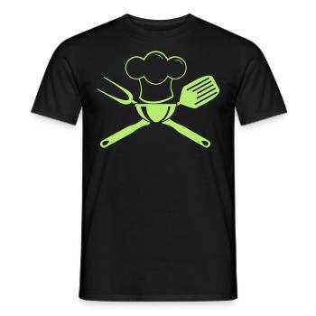 (koch_11_1f) - Men's T-Shirt - black - Front - AI Model Male 178 light (178cm)