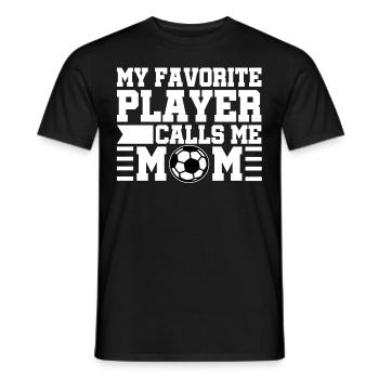 Fußball Mama Fußballmama Geschenk - Männer T-Shirt - Schwarz - Vorne - AI Model Male 178 light (178cm)