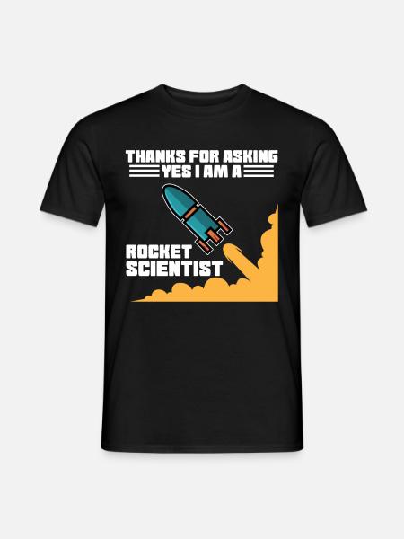 Rocket scientist rocket scientist - Men's T-Shirt - black