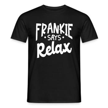 Frankie Says Relax - Men's T-Shirt - black - Front - AI Model Male 178 light (178cm)