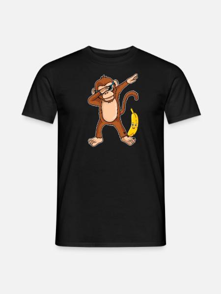 Dabbing Affe Dab Tanz Banane Geschenk Geburtstag - Männer T-Shirt - Schwarz