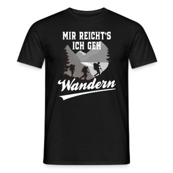 Mir reicht's ich geh Wandern - Männer T-Shirt - Schwarz - Vorne - AI Model Male 178 light (178cm)