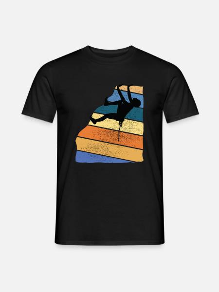 Escalade, alpinisme, salle d’escalade, bloc, escalade - T-shirt homme - noir