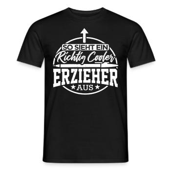 Erzieher Erzieherin Kindergarten Geschenk Abschied - Männer T-Shirt - Schwarz - Vorne - AI Model Male 178 light (178cm)